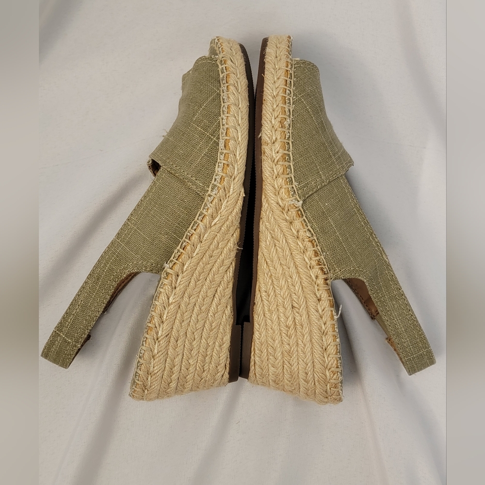 Clarks Artesian Espadrille Slingbacks Size 5.5M - Picture 7 of 14